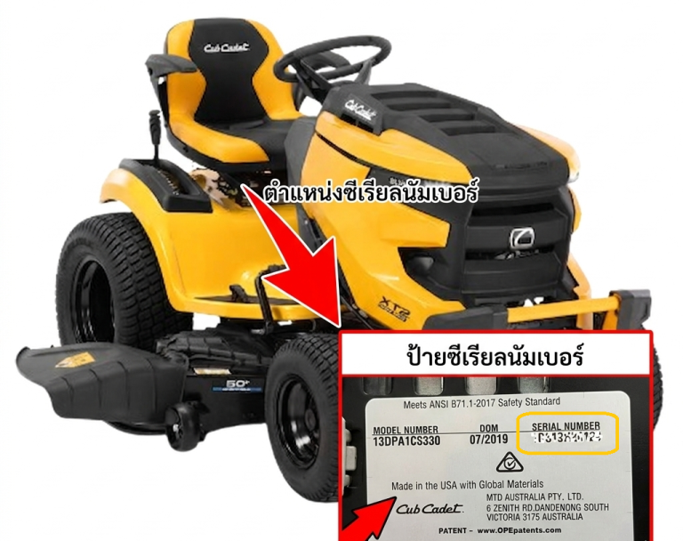 ตำแหน่งซีเรียลนัมเบอร์