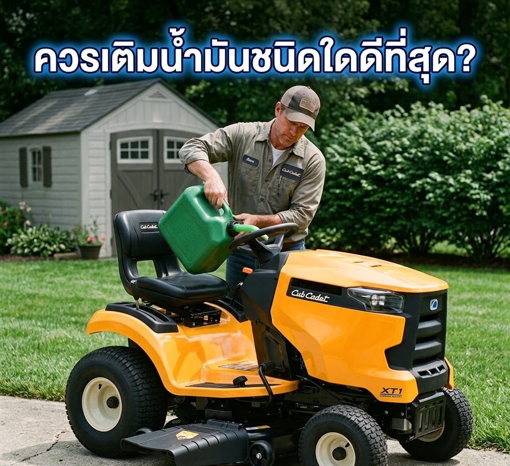 นำมันอะไรดีที่สุดต่อรถตัดหญ้า
