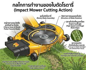 ภาพการทำงานของใบตัดโรตารี่